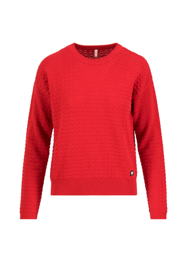 Chic Promenade passionate red knit