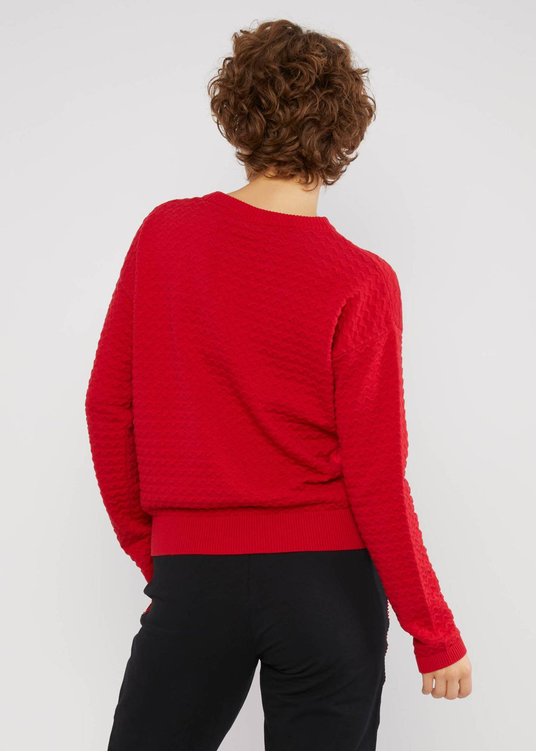 Chic Promenade passionate red knit