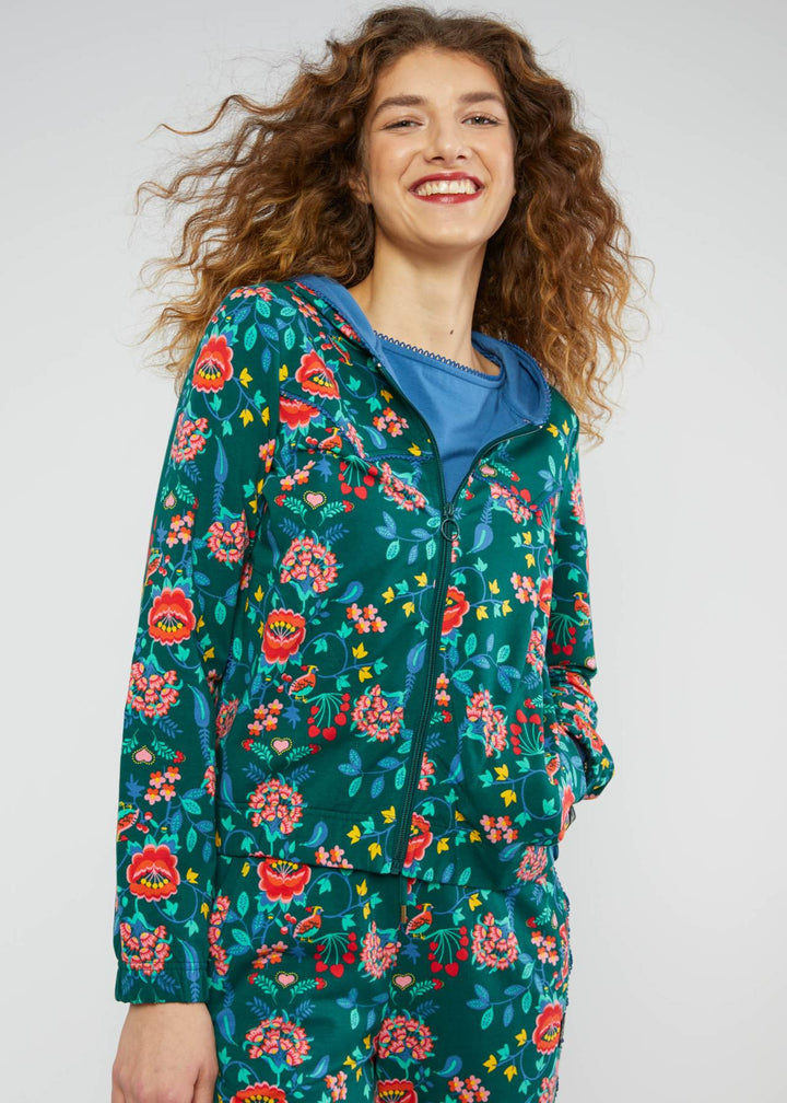 Country Zip up beautiful flower tendrils