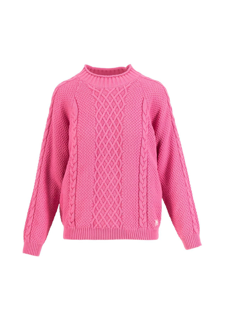 hurly burly Knit Knot on fire pink L