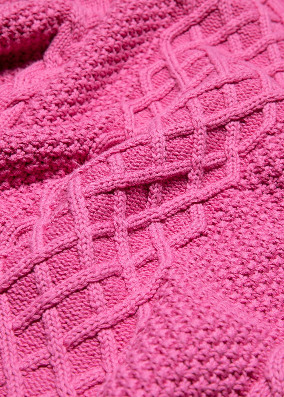 hurly burly Knit Knot on fire pink L