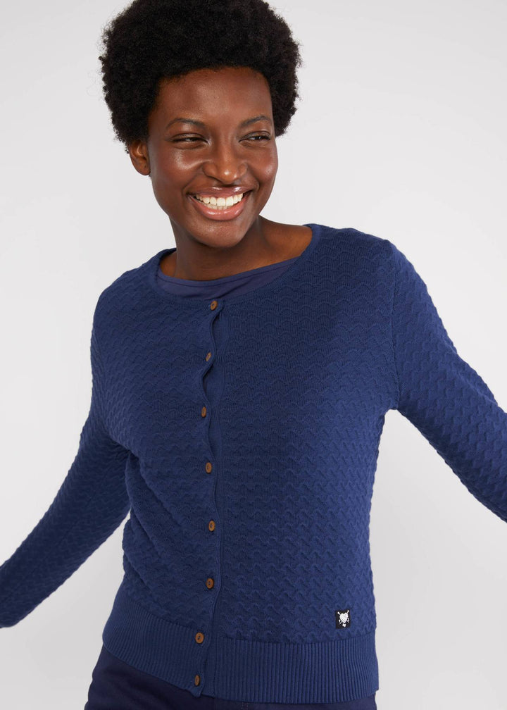 Save the Brave old library blue knit