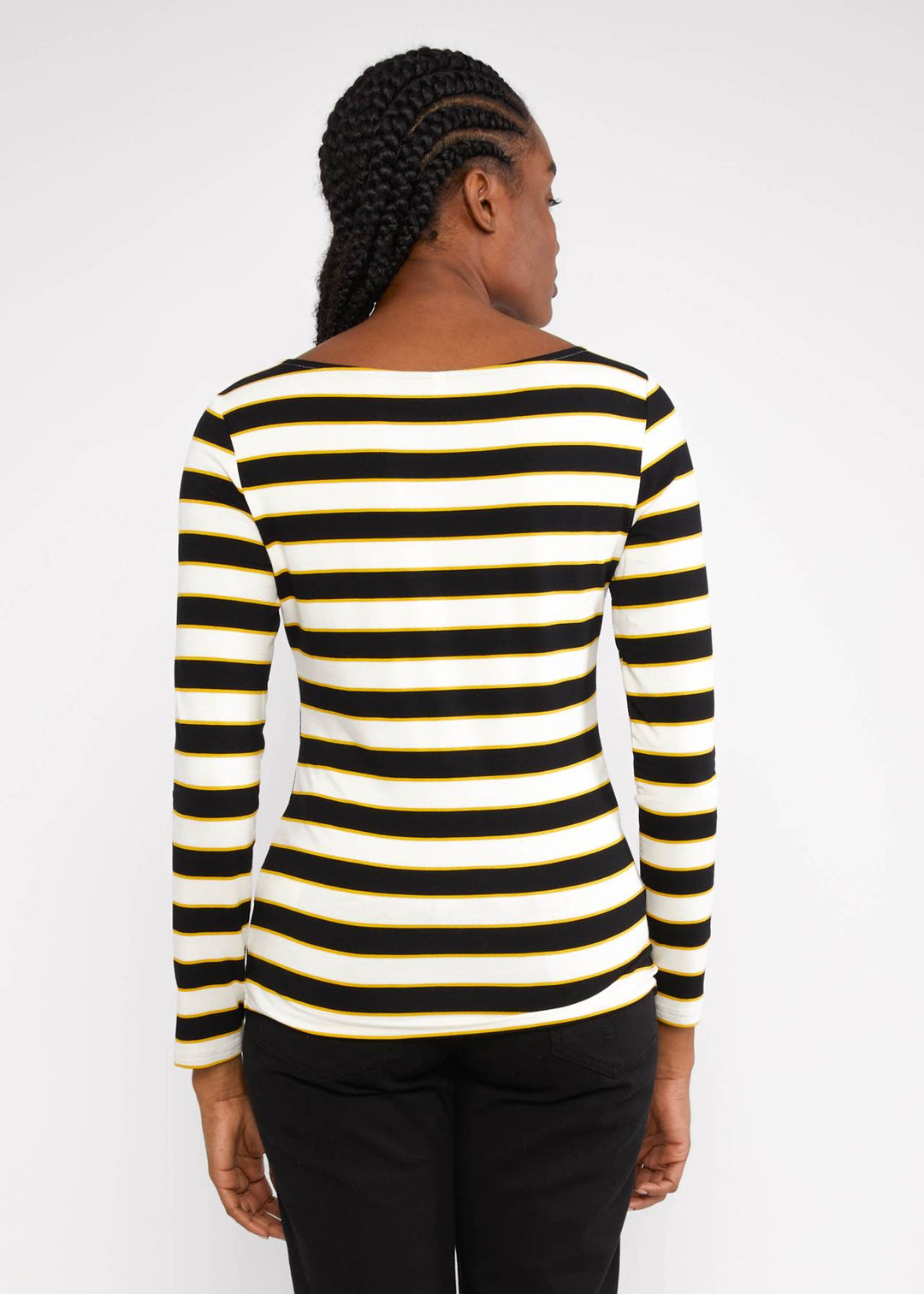 Sweet Sailorette golden rockabilly stripe