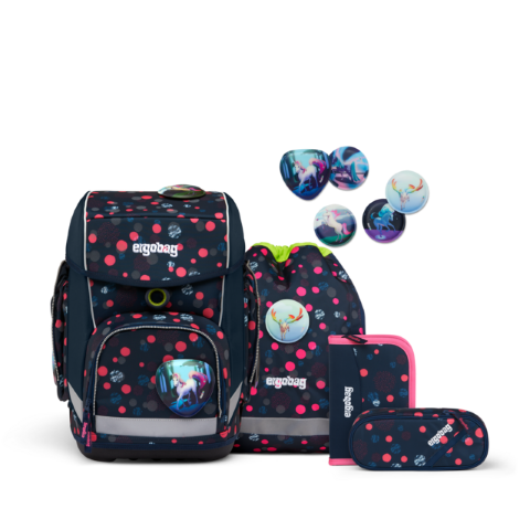 Ergobag Schulranzen Set PhantBärsiewelt Glow
