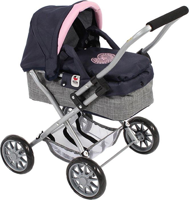 Mini-Kuschelwagen SMARTY Mel. Navy-Grau