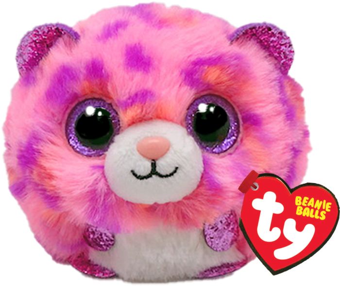 TOPAZ LEOPARD - PINK - TY BALLS