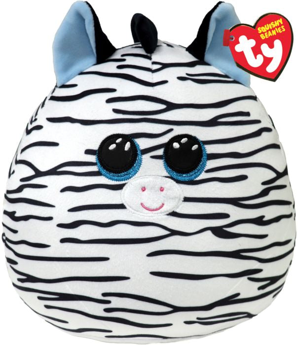 XANDER ZEBRA SQUISHY BEANIE 10"