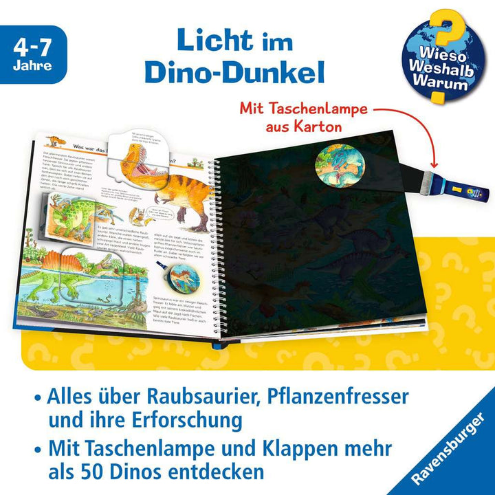 Wieso? Weshalb? Warum? Leuchte und entdecke: Dinosaurier (Taschenlampen-Buch mit Folien und Klappen)