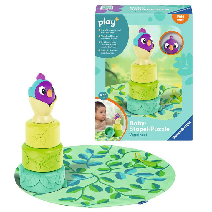 Baby-Stapel-Puzzle: Vogelnest