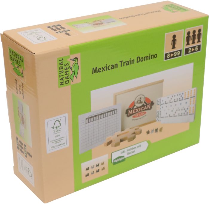 NG  Mexican Train Domino, 66 Teile