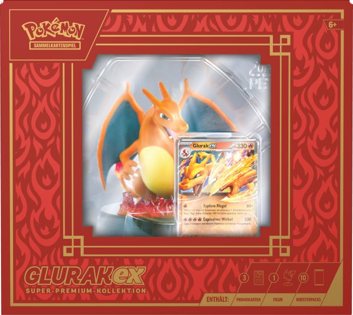 PKM Glurak-ex Super Premium-Koll.