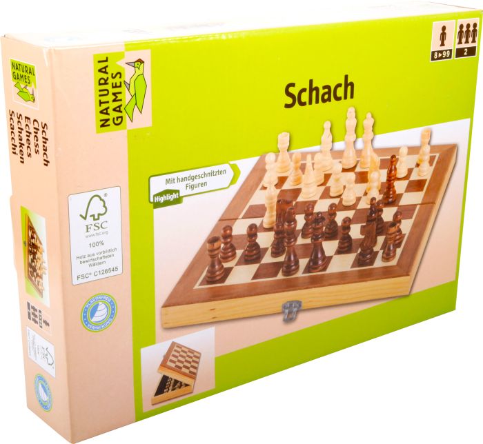 NG Schachkassette dunkel 29x29cm