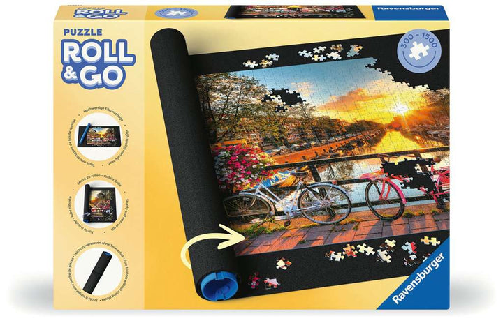 Ravensburger Puzzle Roll & Go - Puzzlematte für Puzzles mit bis zu 1000 Teilen, Puzzleunterlage zum Rollen, Praktisches Zubehör zur Aufbewahrung von Puzzles