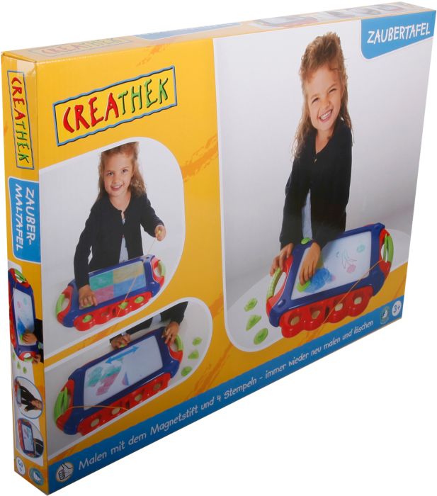 CR Magnet Maltafel mit 4 Stempeln