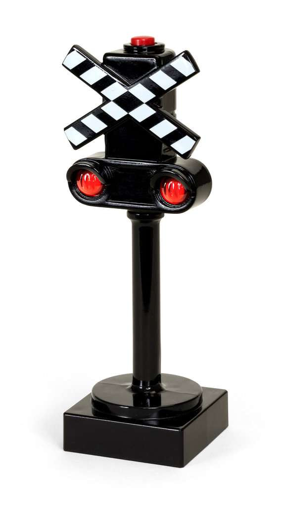 Blinkendes Bahnsignal