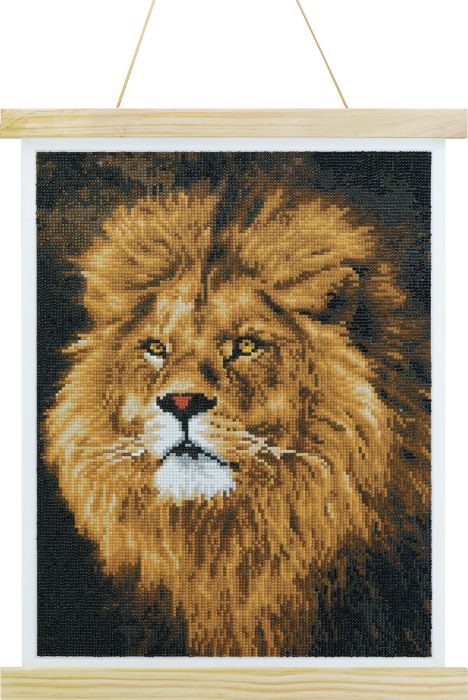 Crystal Art Scroll Löwe 35x45 cm