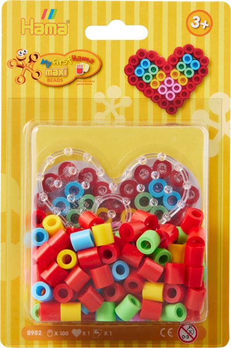 HAMA BUEGELPERLEN MAXI MIT HERZSTIF -  -
