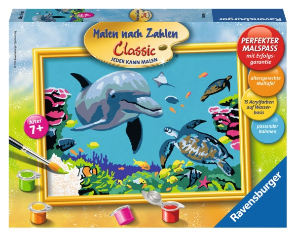 MnZ.Delfin und Schildkröte