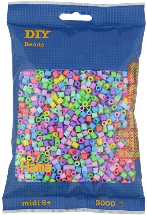 HAMA BUEGELPERLEN PASTELL MIX 3000 -  -