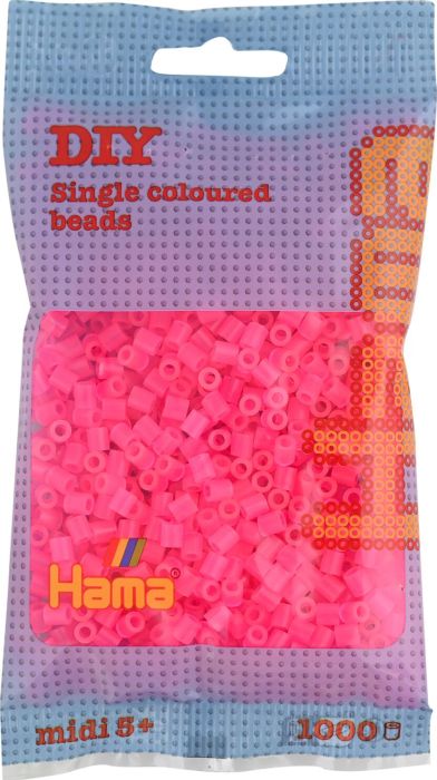HAMA Perlen Neon Fuchsia 1.000Stück