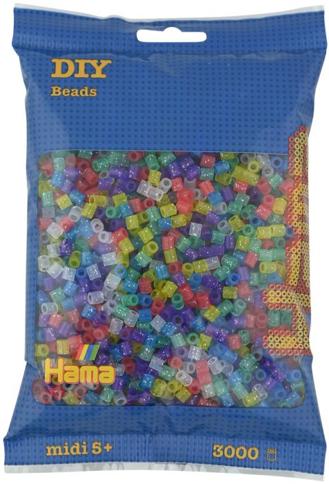 HAMA BUEGELPERLEN GLITTER MIX 3000 -  -