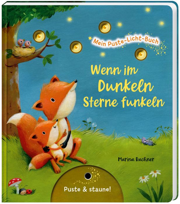 Mein Puste-Licht-Buch Sterne funkeln