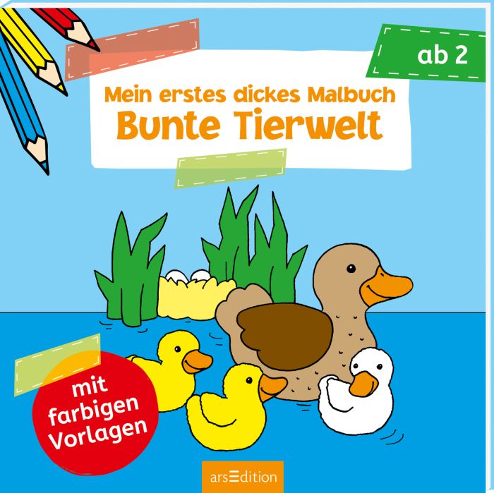 Mein 1. dickes Malbuch - Bunte Tierwelt