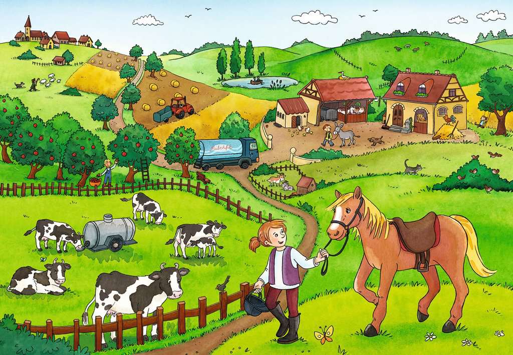 Fleißig auf dem Bauernhof