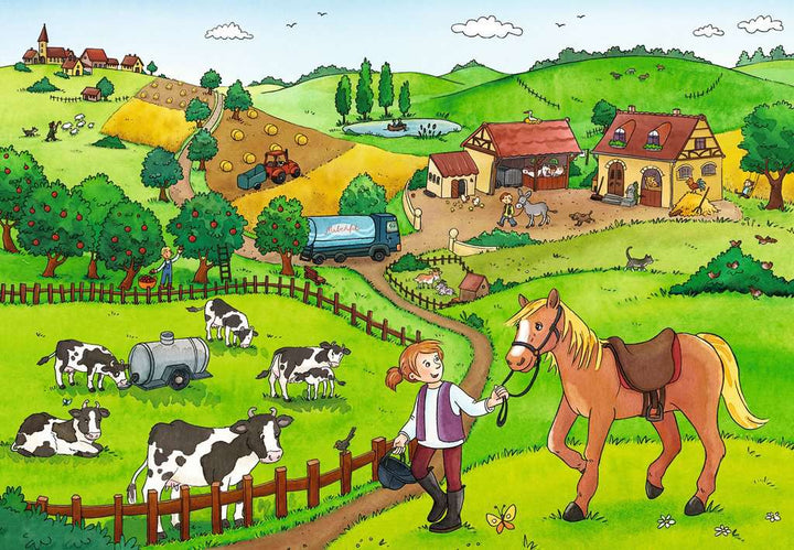Fleißig auf dem Bauernhof