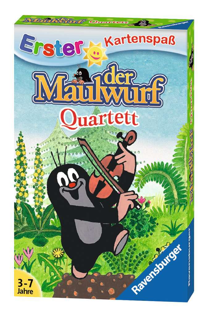 Ravensburger 20435 - Der Maulwurf-Quartett, Kartenspiele ab 3 Jahren