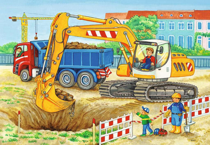 Baustelle und Bauernhof