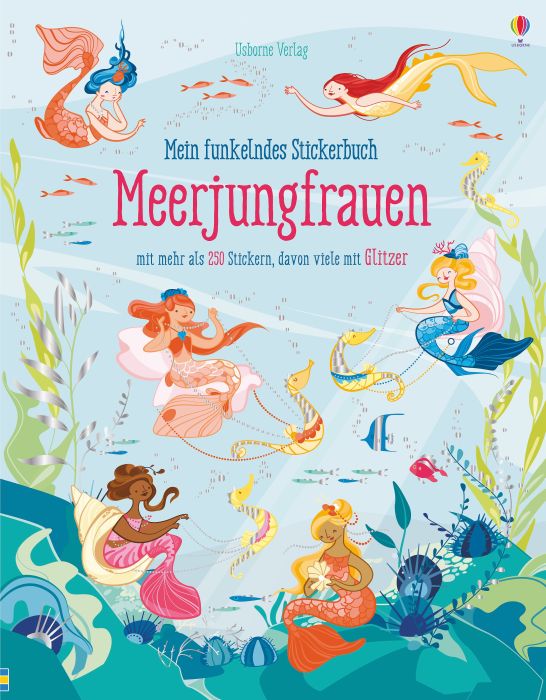 Funkelndes Stickerbuch: Meerjungfrauen