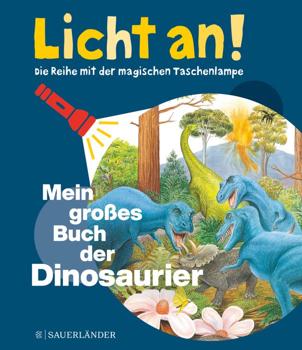 Licht an! großes Buch der Dinosaurier