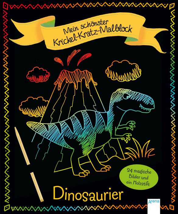 Schönster KrickelKratz-Malblock Dino