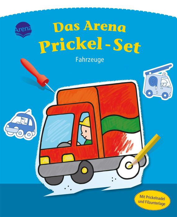 Das Arena Prickel-Set – Fahrzeuge