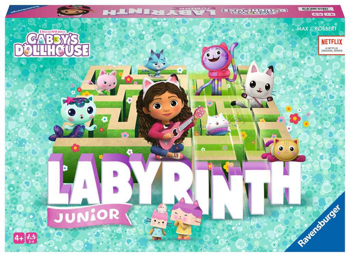 Ravensburger 22648 Gabby's Dollhouse Junior Labyrinth - Der Brettspiel-Klassiker von Ravensburger als Junior Version für Fans der beliebten Serie, Gesellschaftsspiel für 2 bis 4 Spieler ab 4 Jahren