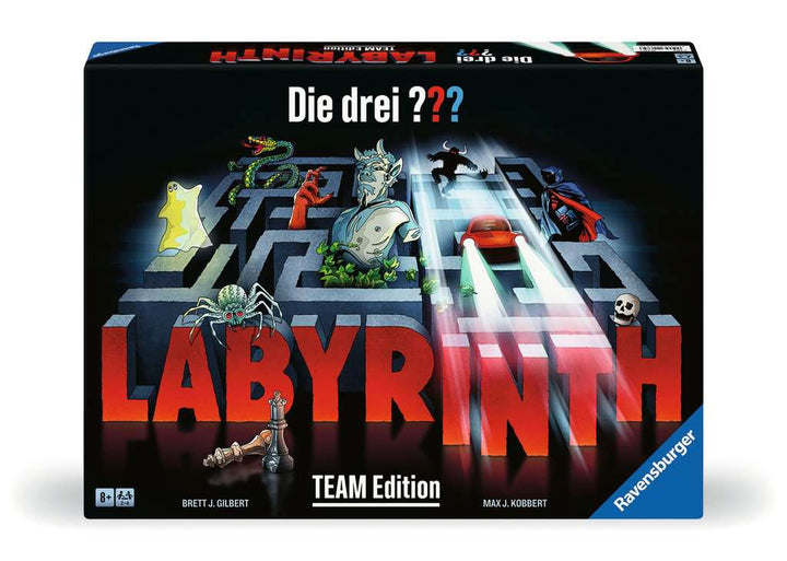 Ravensburger 22685 - Die drei ??? Labyrinth - Team Edition - Die kooperative Variante des Spieleklassikers für 2 - 4 Personen ab 8 Jahren mit Justus Jonas, Peter Shaw und Bob Andrews