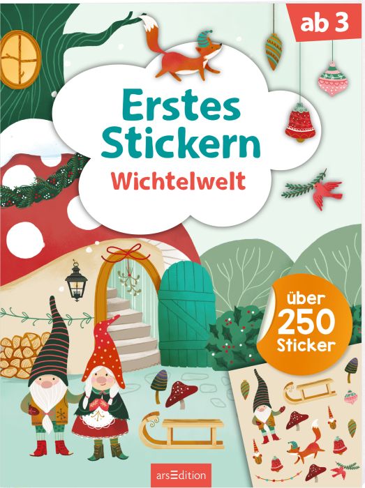 Erstes Stickern: Wichtelwelt