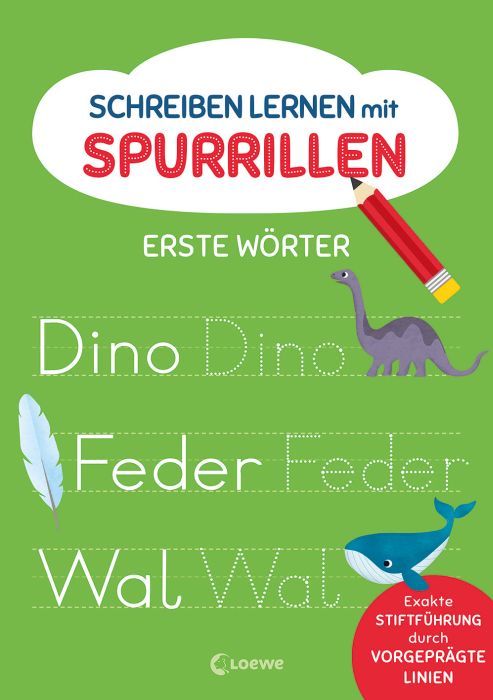 Schreiben lernen mit Spurrillen - Erste Wörter