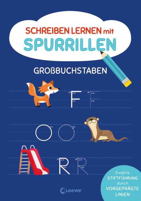 Schreiben lernen mit Spurrillen - Großbuchstaben