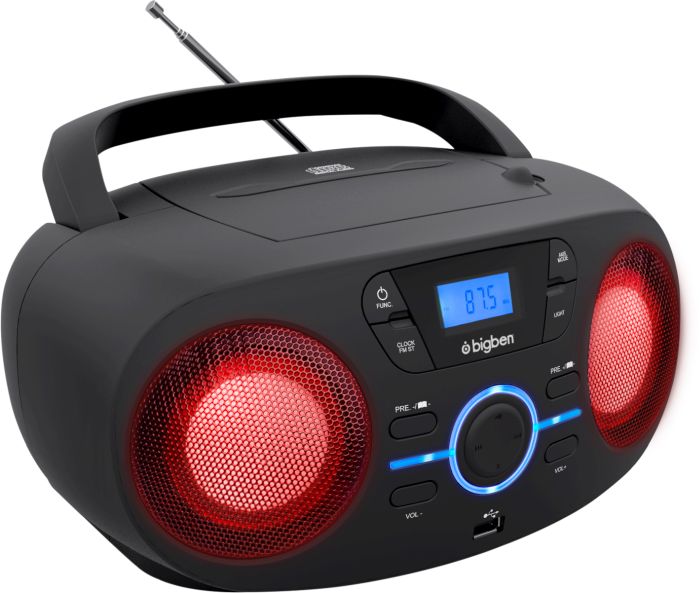 Tragbares CD/Radio mit USB schwarz