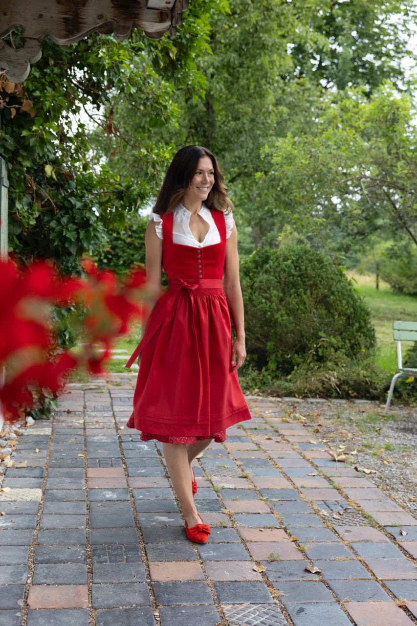 Dirndlbluse aus Organza weiß