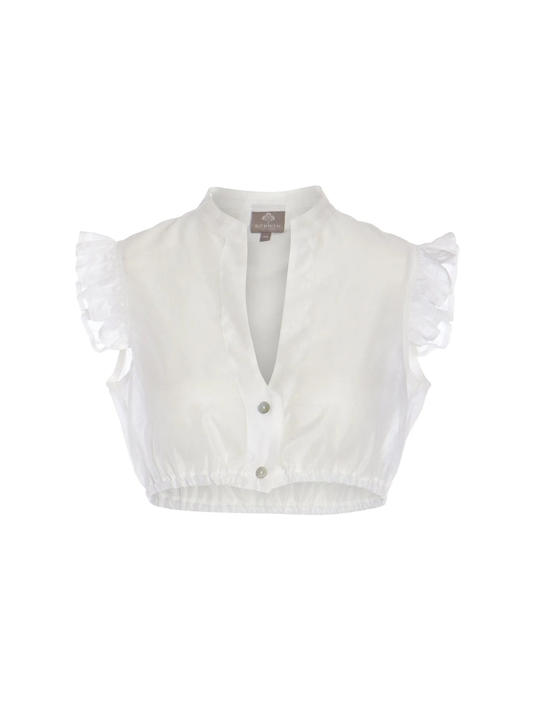 Dirndlbluse aus Organza weiß