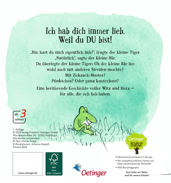 Nach einer Figurenwelt von Janosch. Warum ich dich so lieb habe