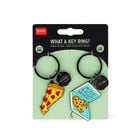 ENAMEL KEY RING - WHAT A KEY RING! - PIZZA