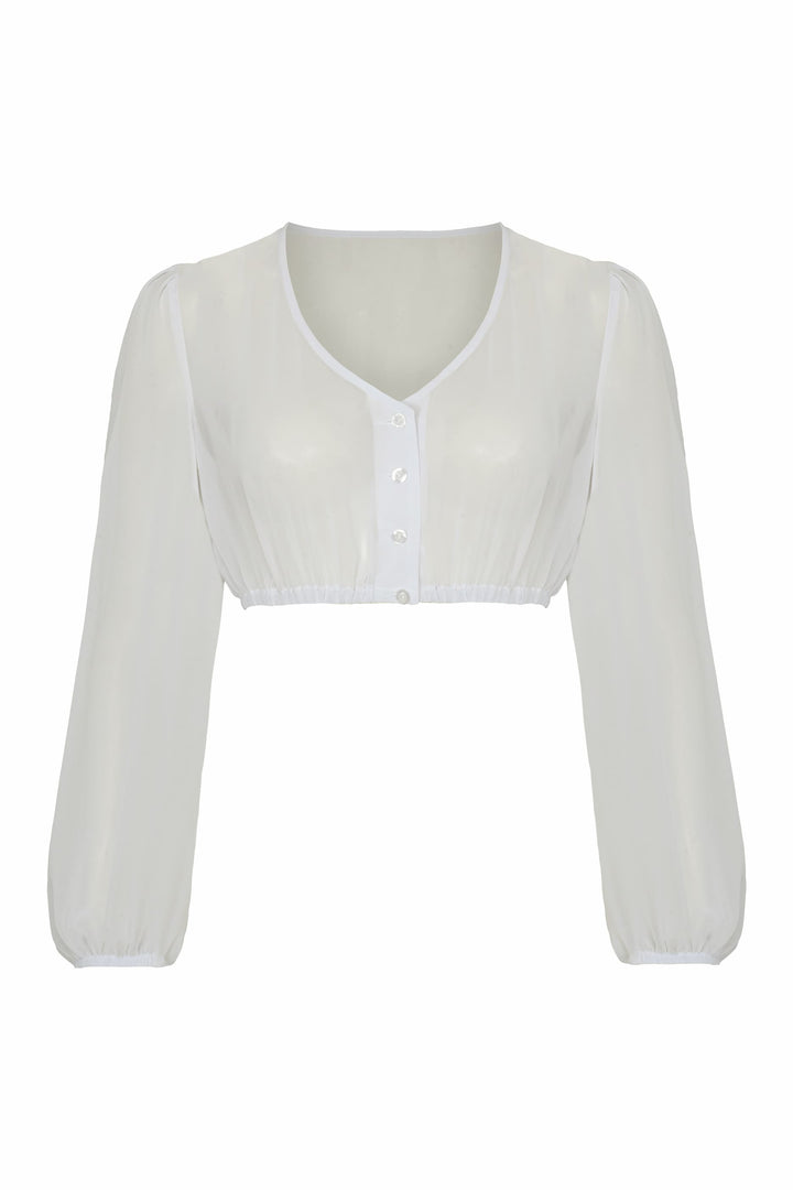 Bluse Fenja Chiffon creme