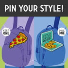 ENAMEL METAL PIN - PIN YOUR STYLE! - PIZZA