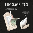 LUGGAGE TAG - LET'S GET LOST TOGETHER - TRAVEL