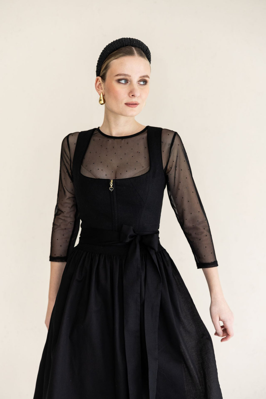 Dirndl Nova schwarz von Alpenfee
