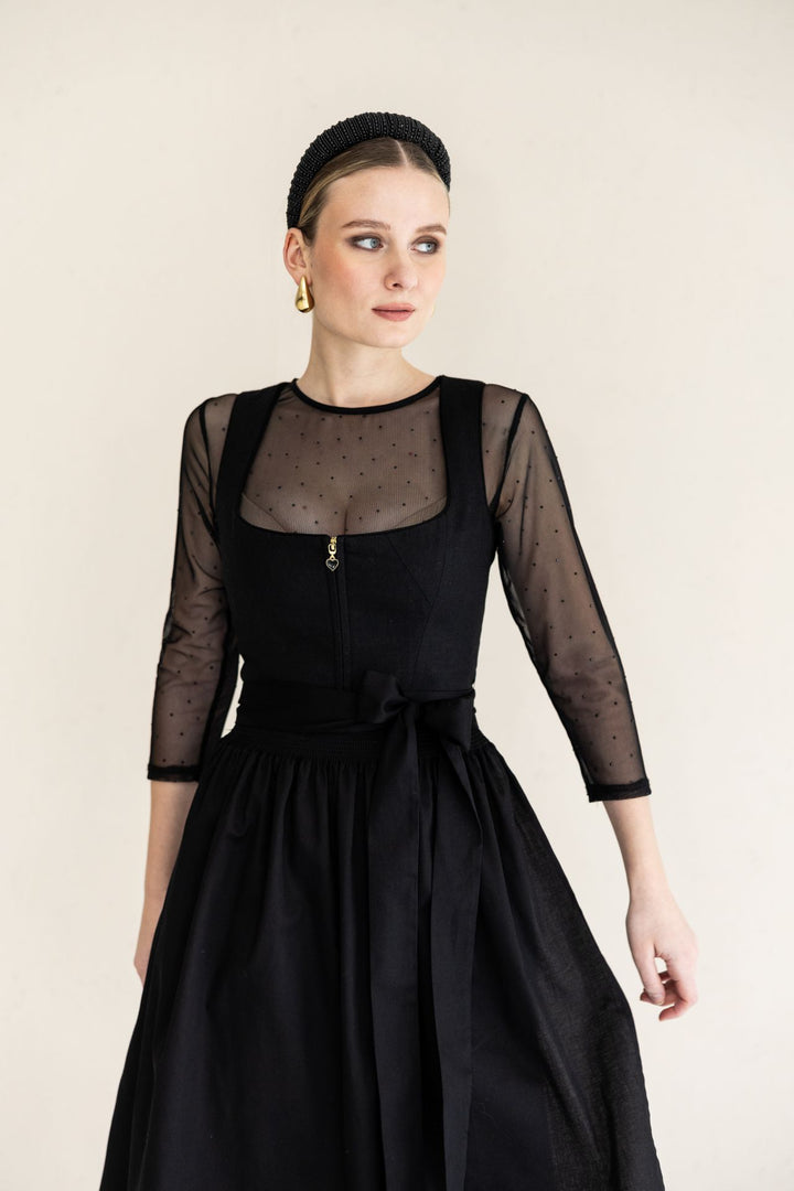 Dirndl Nova schwarz von Alpenfee